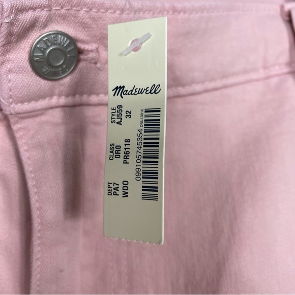 Madewell classic straight high-rise crop pants faded pink - Picture 10 of 10